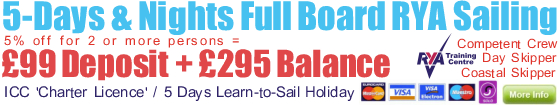 RYA Competent Crew, Day Skipper, Coastal Skipper, Yachtmaster, RYA Sailing Courses, ICC, Charter Licence, Scotland, Largs, Sailing, Yachting, Lessons
